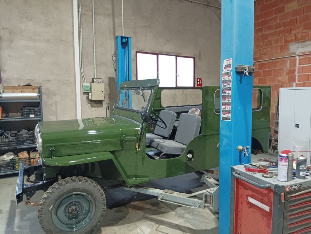 perfil de coche verde